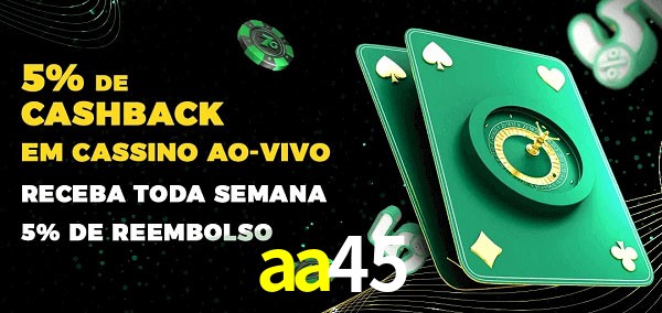 Promoções do cassino ao Vivo aa45
